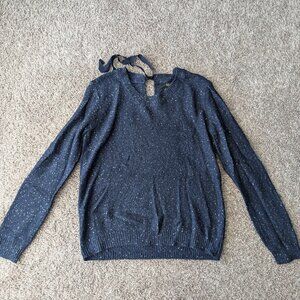 Navy Sequin Sweater